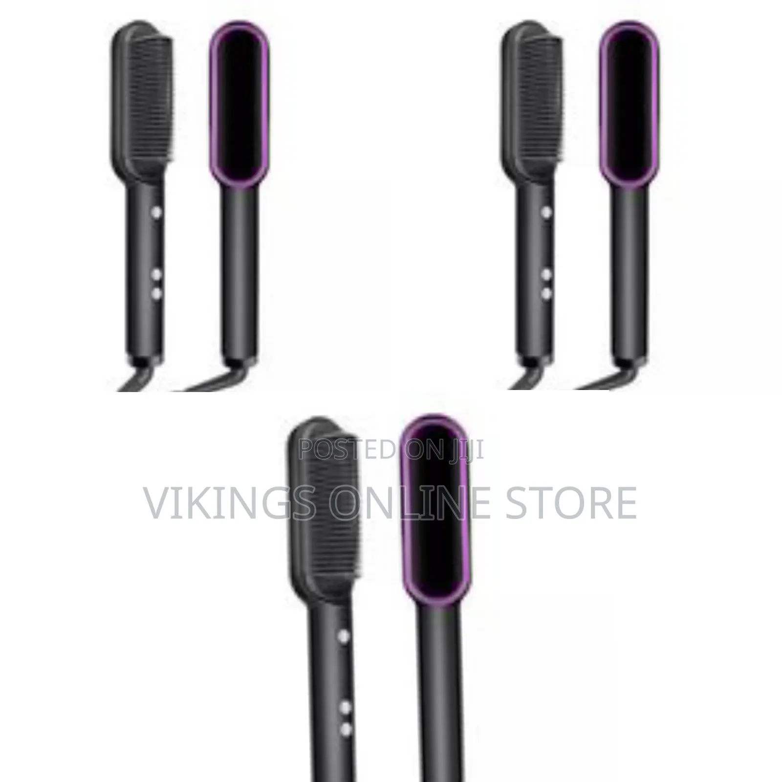 2 In1 Electric Hair Straightener, Comb,Cutler PTC Heating Brush