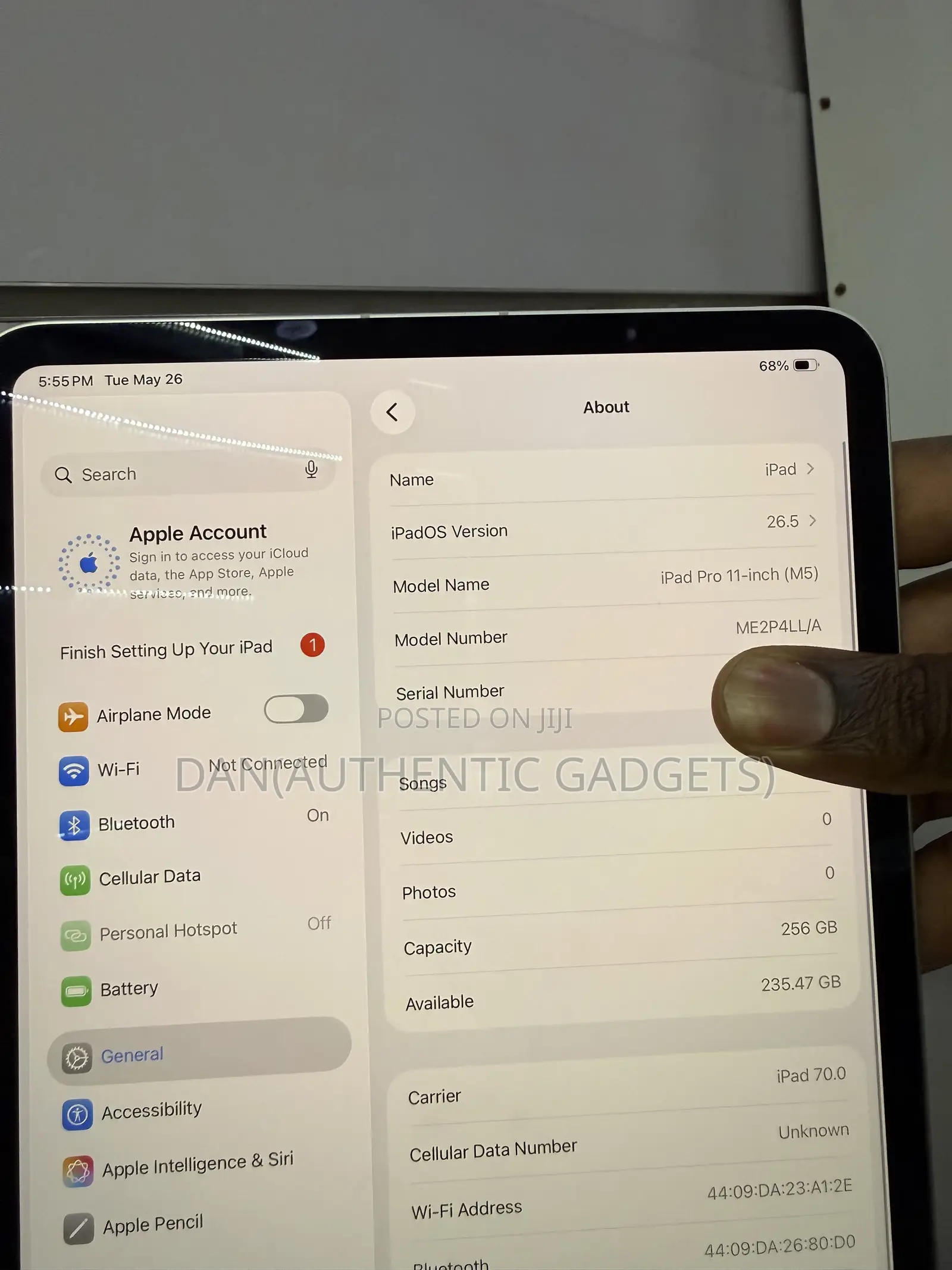 New Apple iPad Pro 11 (2025) 256 GB Silver