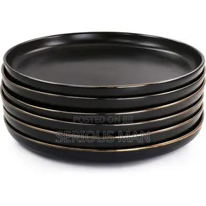 6-piece Clearance Ceramic Dinner Plate Set – 10.5 Inch Large