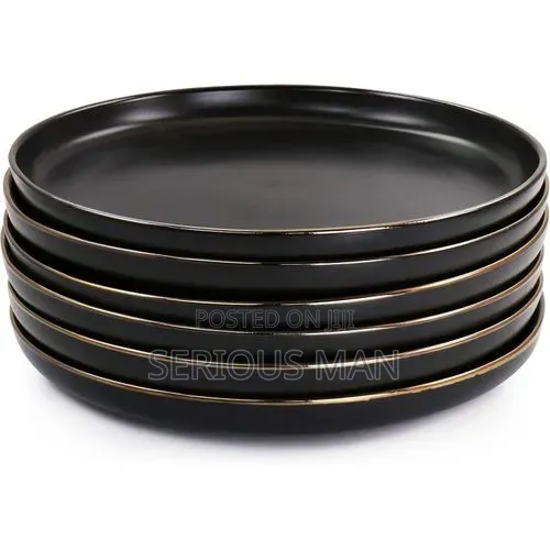 6-piece Clearance Ceramic Dinner Plate Set – 10.5 Inch Large