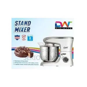 8.0-liter Stand Mixer With A 1200-watt Motor And Silver Finish.