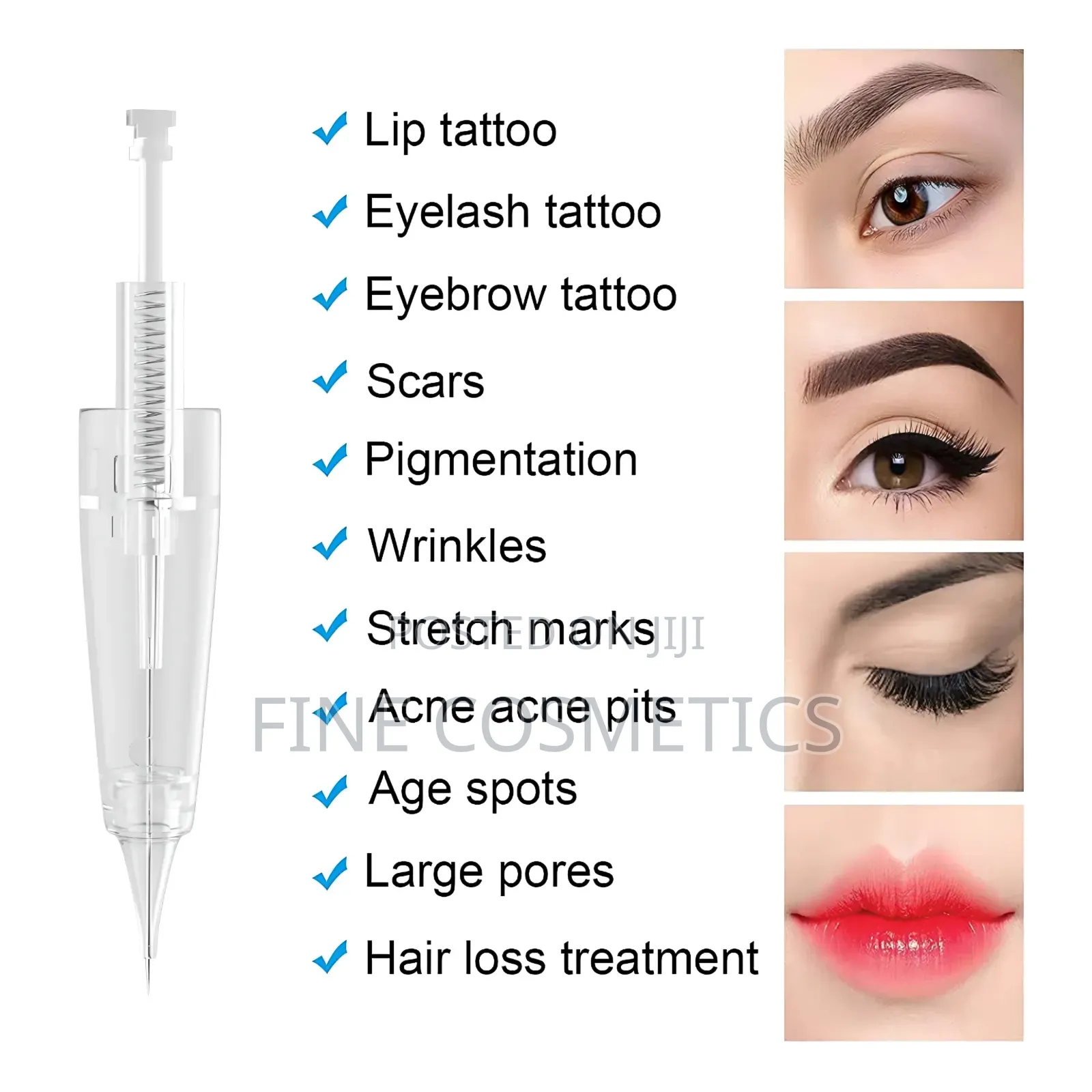 Permanent Makeup Microblading Machine Pen for Eyebrows, Lips Tattoo