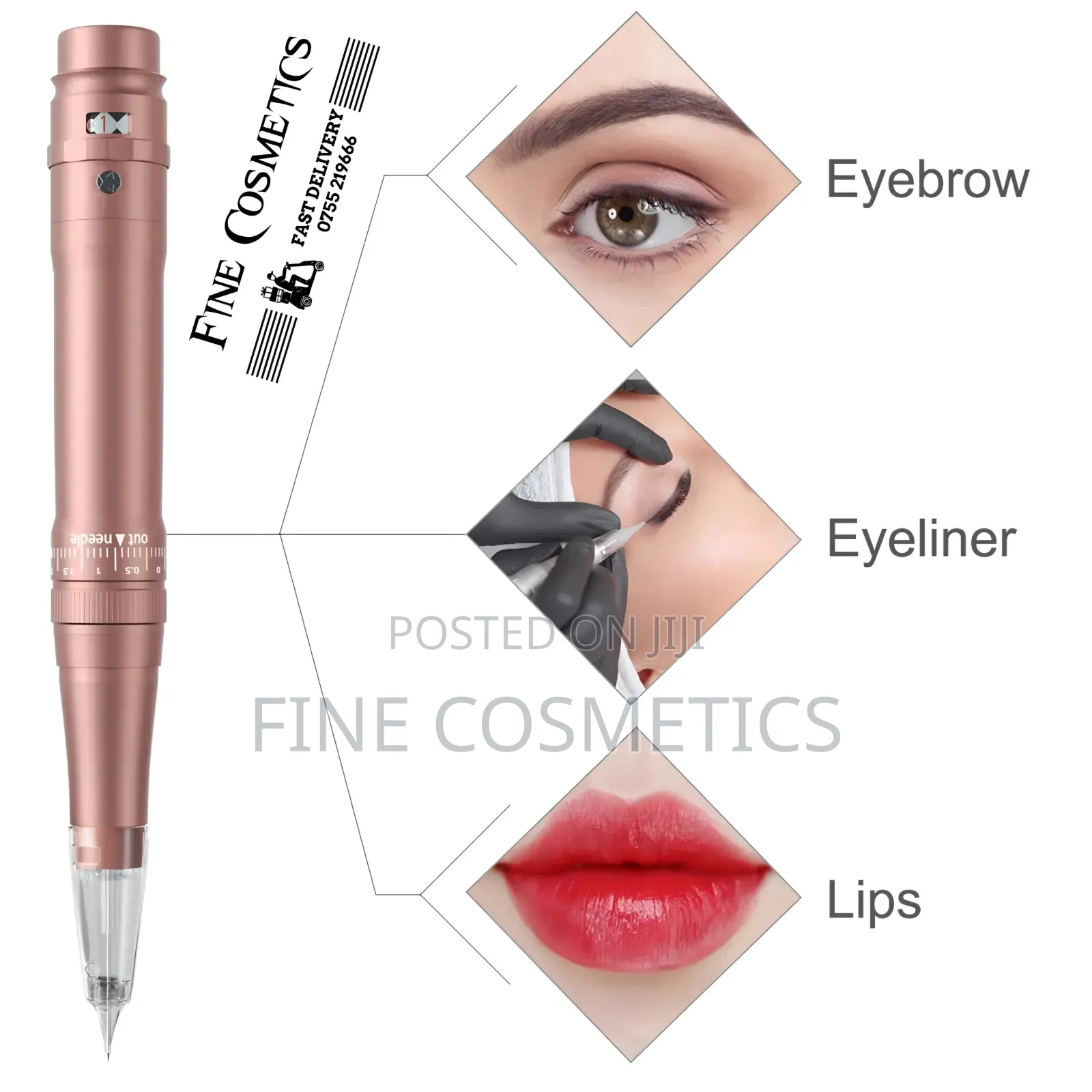 Permanent Makeup Microblading Machine Pen for Eyebrows, Lips Tattoo