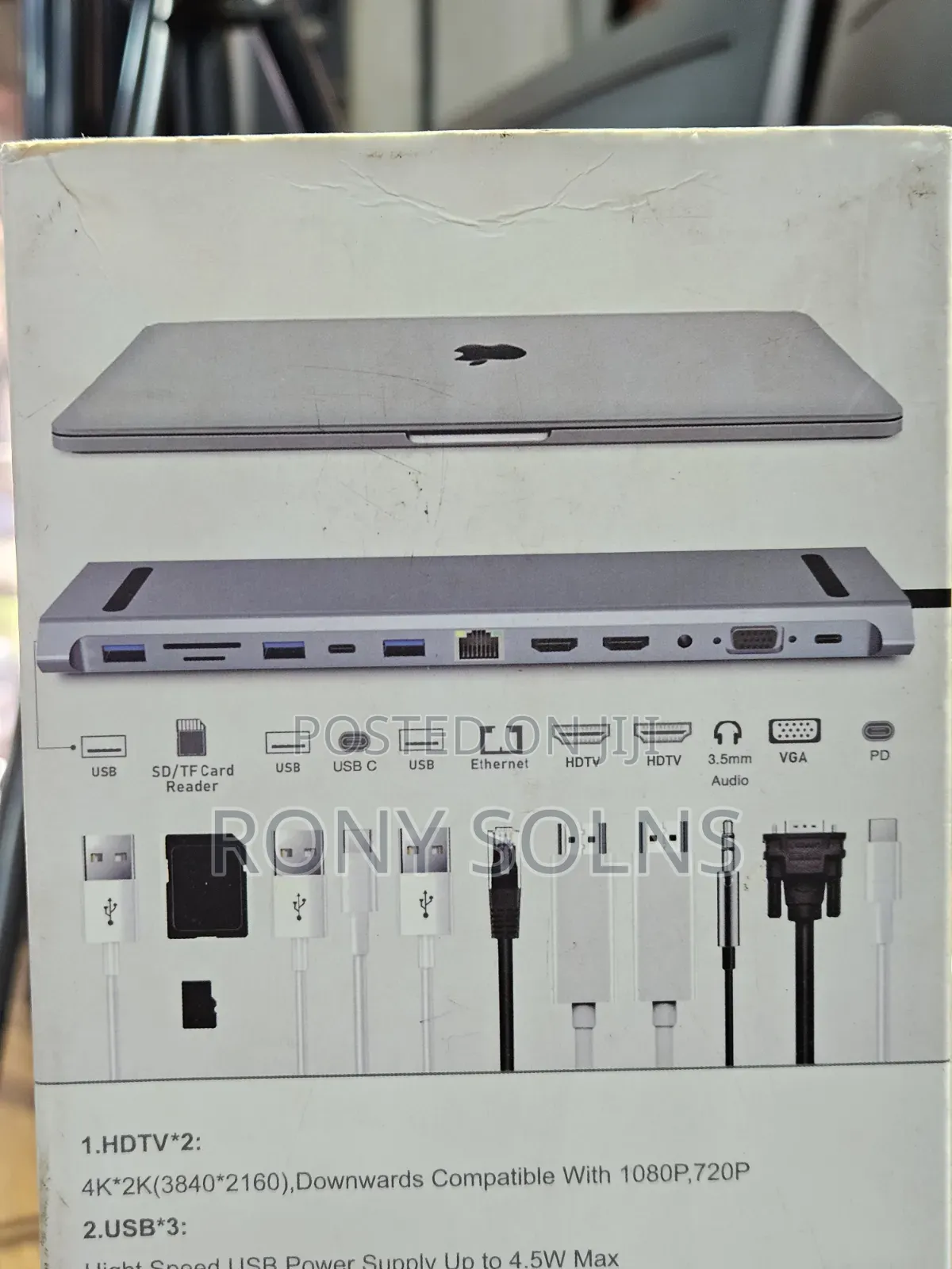 12 in 1 Multi-Function Type C Docking Station