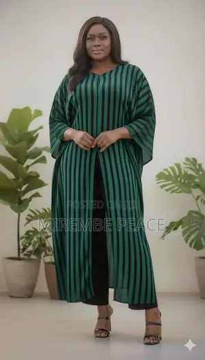 Stripped Open Front Kaftans