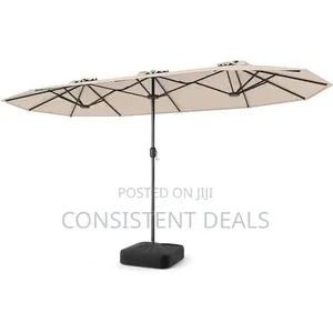 Double Head Patio Umbrella With Base