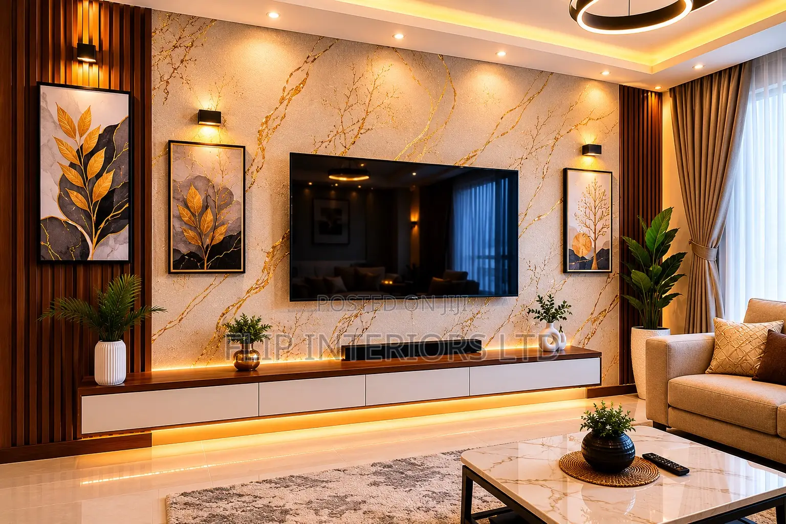 Luxury Modern Wallpaper Feature Wall
