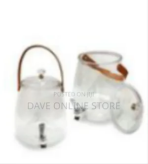 Elegant Glass Beverage Dispenser With Carrying Handle