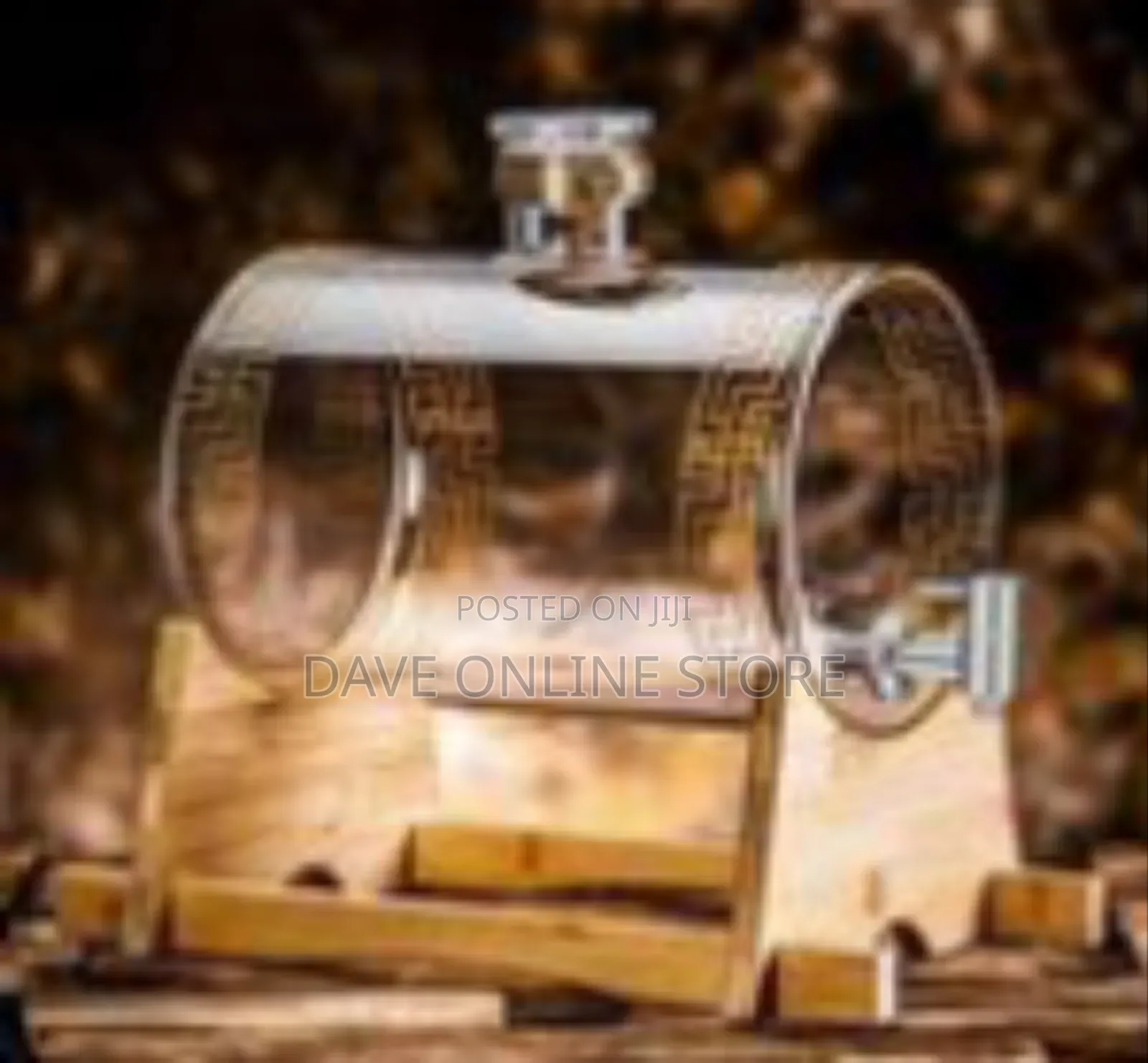 Glass Barrel-Shaped Beverage Dispenser