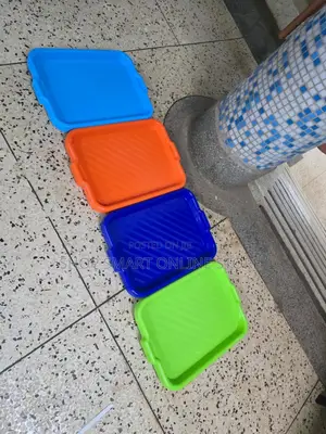 Stackable Plastic Serving Trats Stackable Plastic Serving Trays 12pcs
