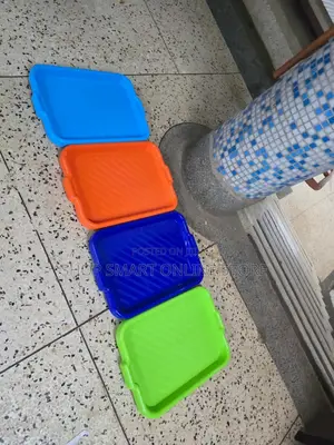 Stackable Plastic Serving Trats Stackable Plastic Serving Trays 12pcs
