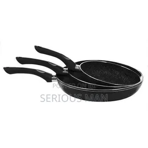 Versatile Set of Three Non-Stick Frying Pans