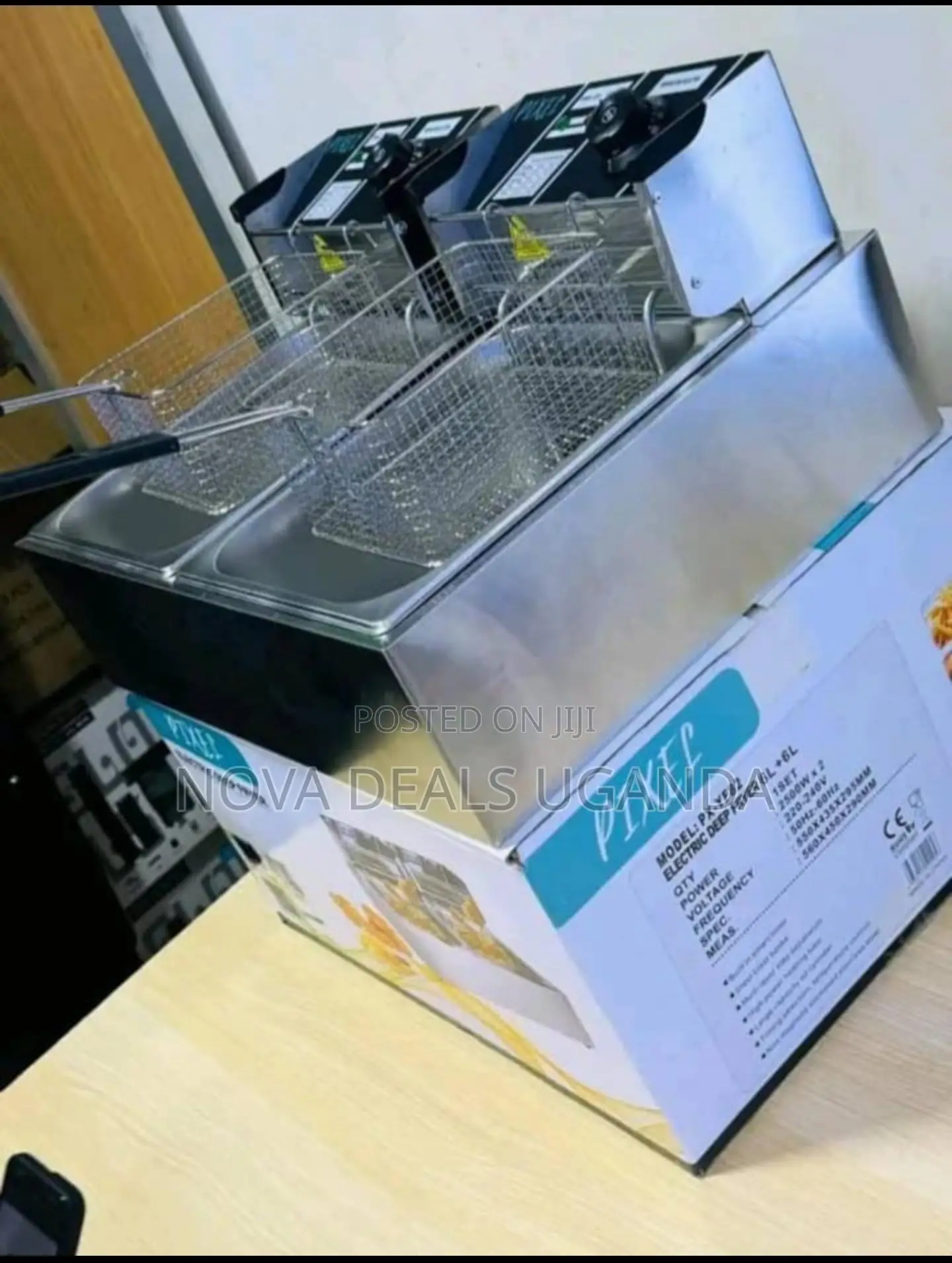 Pixel Double Deep Fryer 12l
