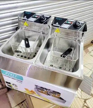 Pixel Double Deep Fryer 5l+5l Stainless Steel