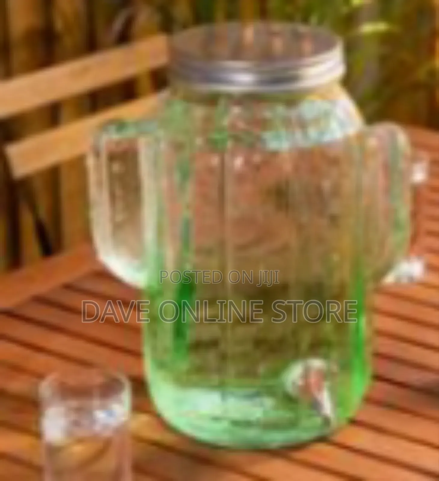 Novelty Cactus-Shaped Glass Beverage Dispenser -