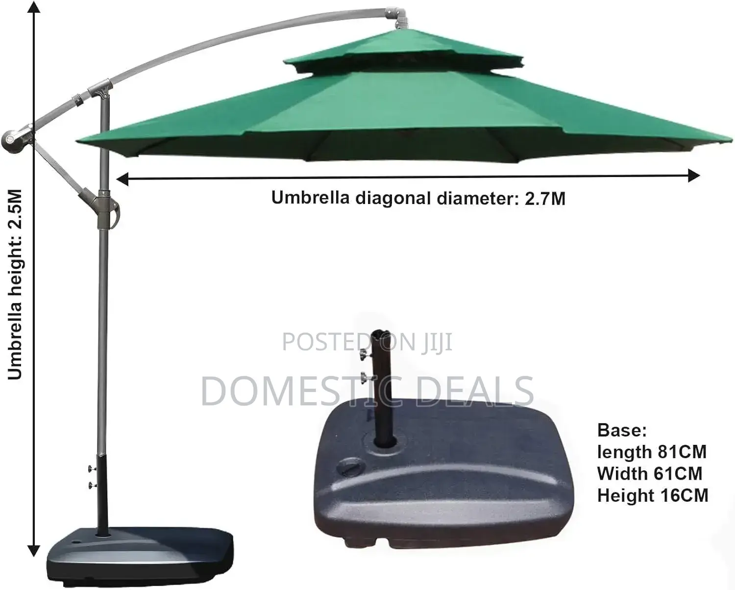 Garden Parasol,Offset Outdoor Cantilever Umbrella
