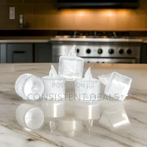 24pcs Crystal Led Tealight Unscented Candles