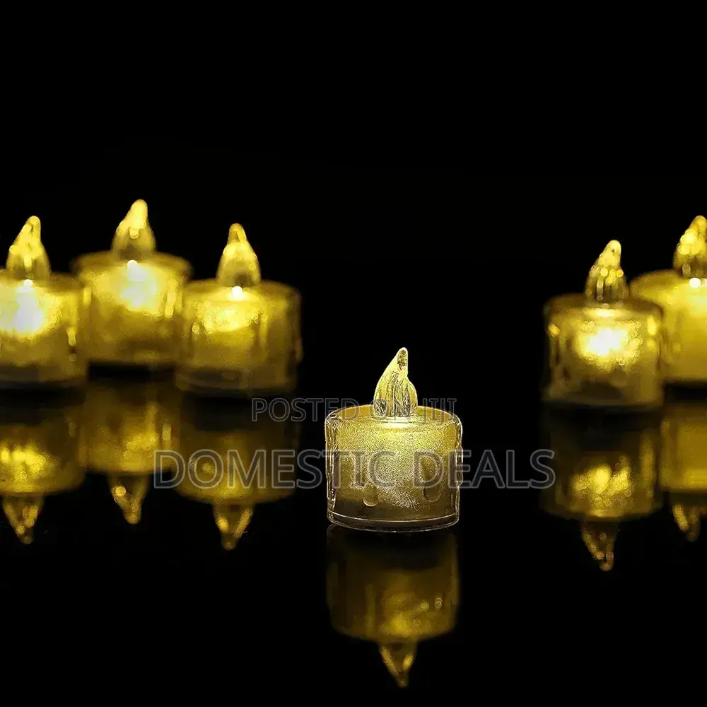 Crystal Led Tealight Unscented Candles