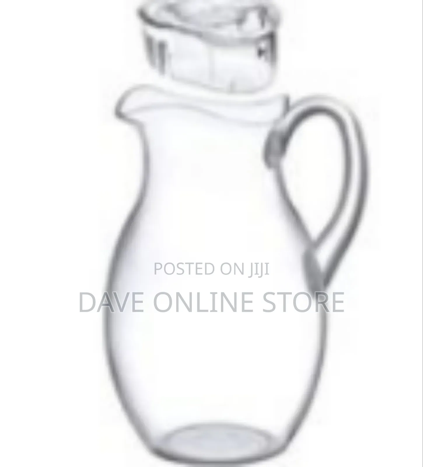 Elegant Glass Teapot / Serving Pitcher With Wooden Lid