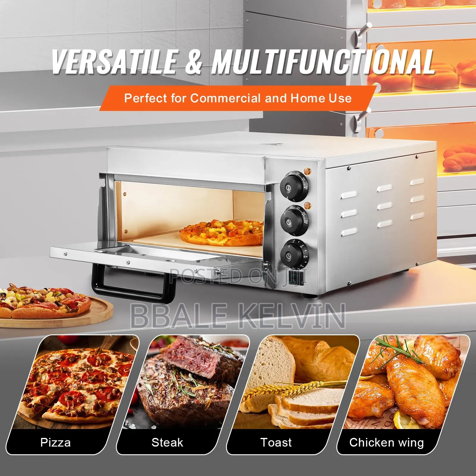 Commercial Electric Pizza Oven Single Deck