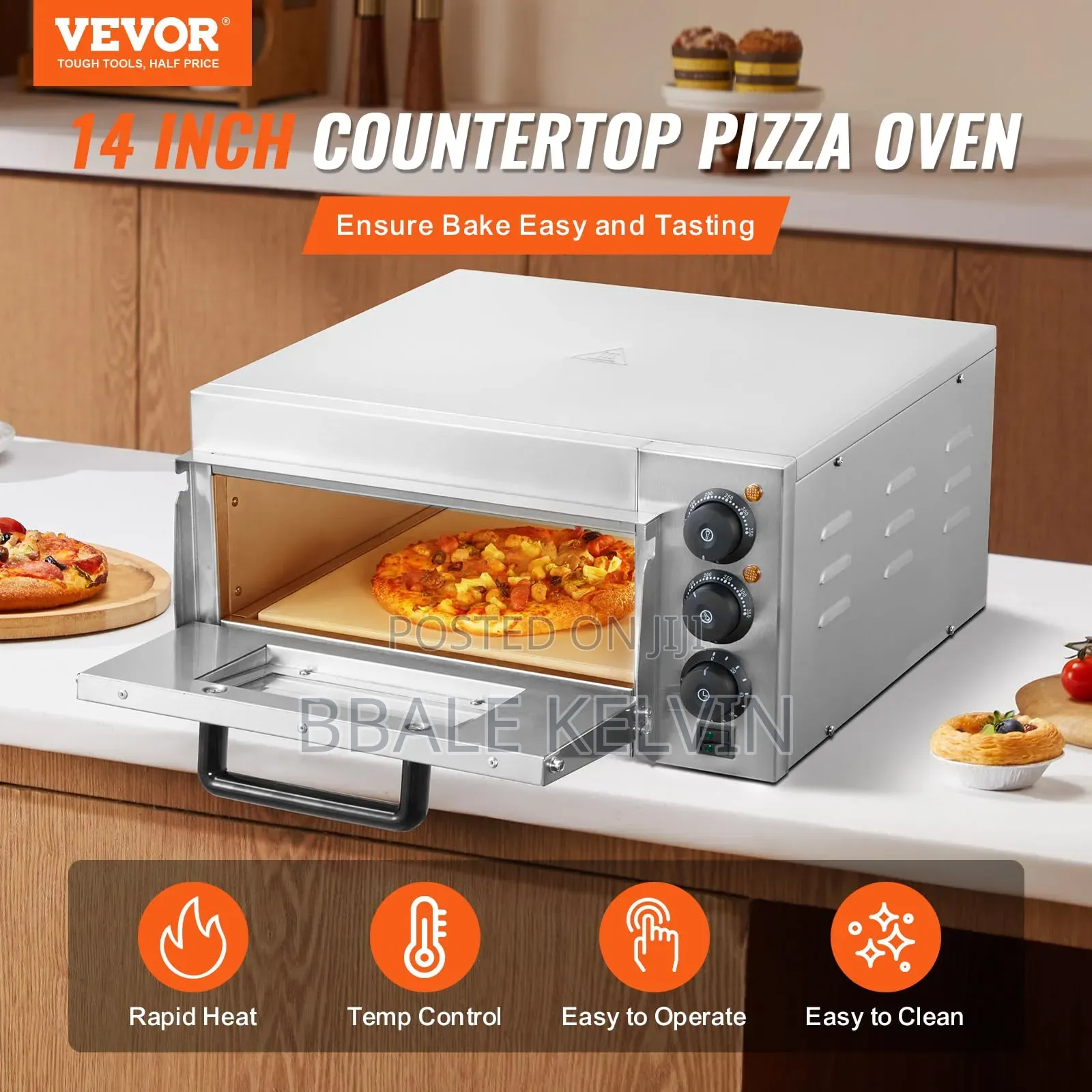 Commercial Electric Pizza Oven Single Deck