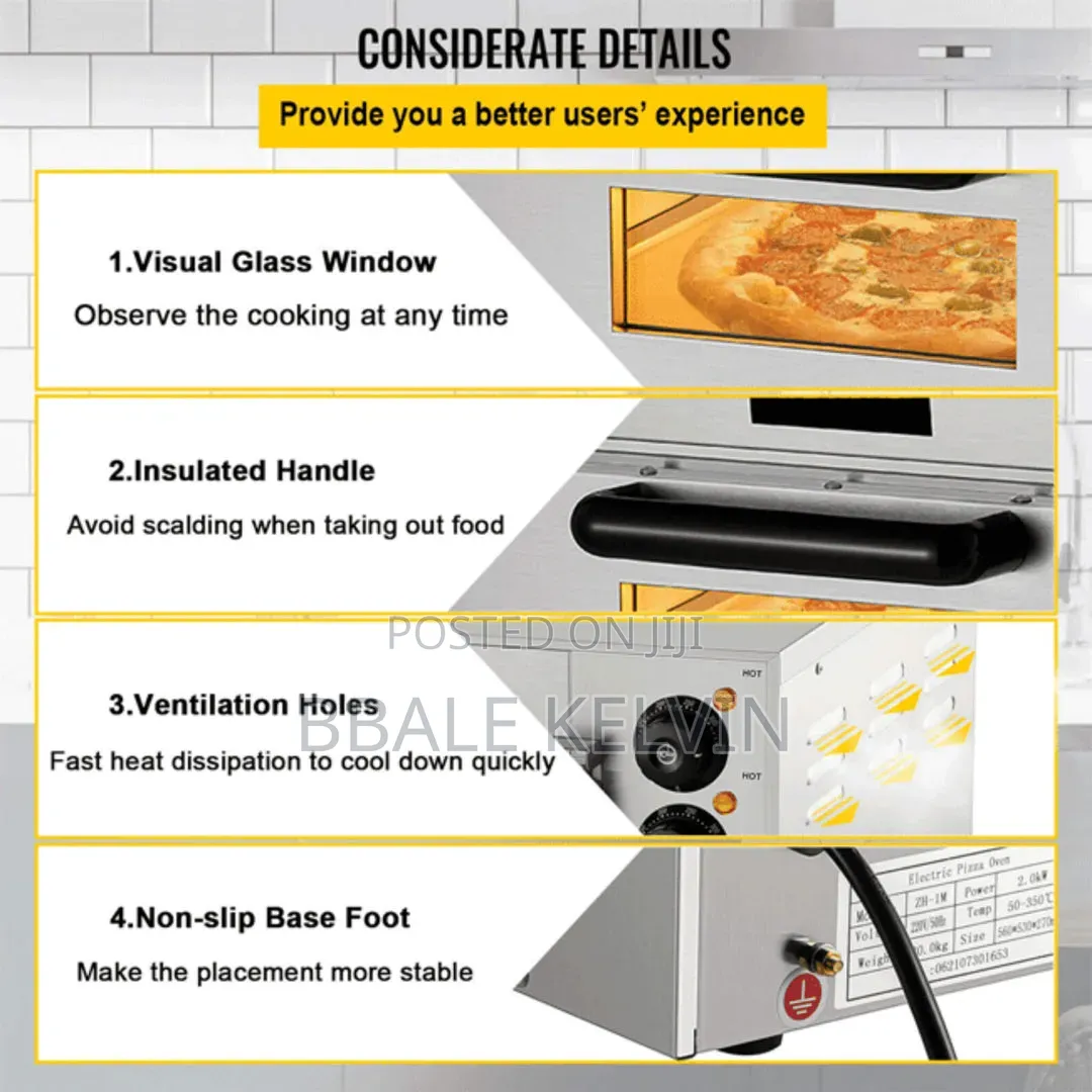 Commercial Electric Pizza Oven Single Deck