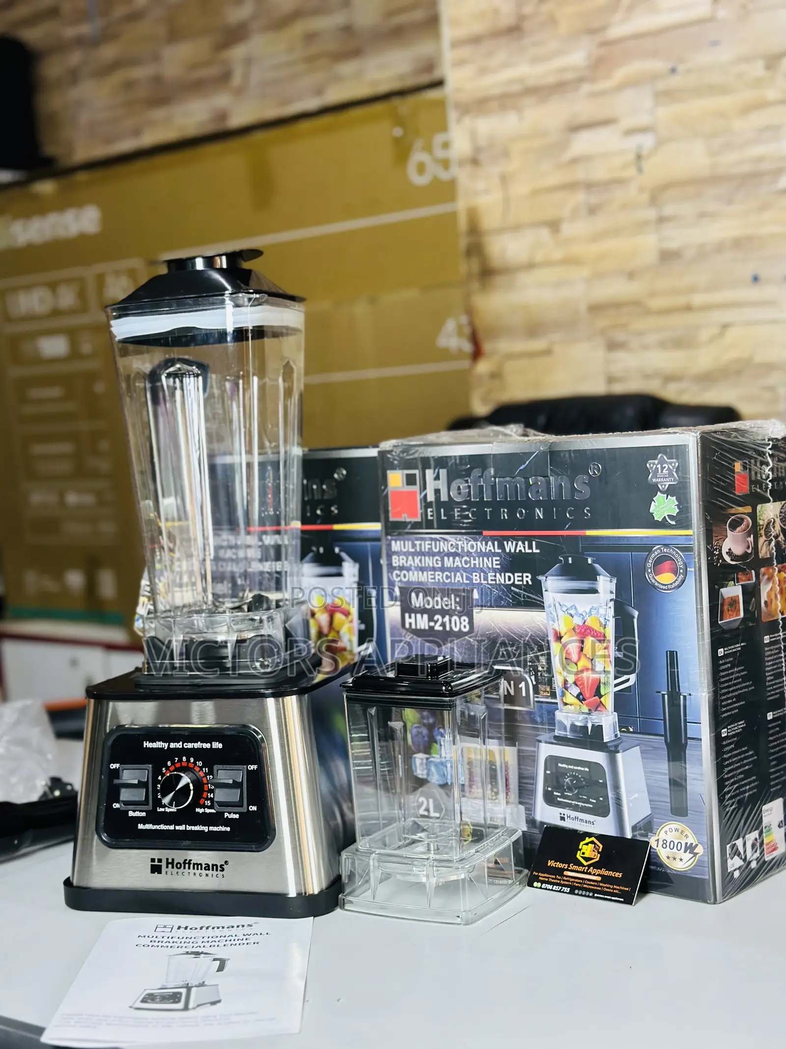 Hoffmans High Quality Blender 2in1