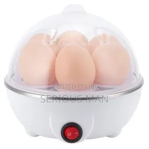 Electric Egg Boiler With 6 Slots - Multicolor