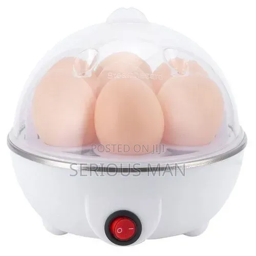 Electric Egg Boiler With 6 Slots - Multicolor