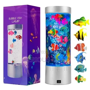 Led Bubble Fish Lava Lamp