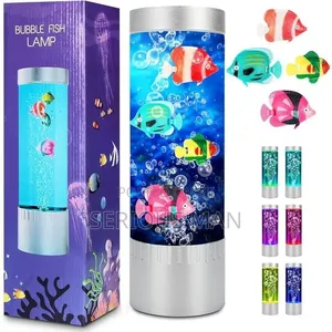 Led Bubble Fish Lava Lamp