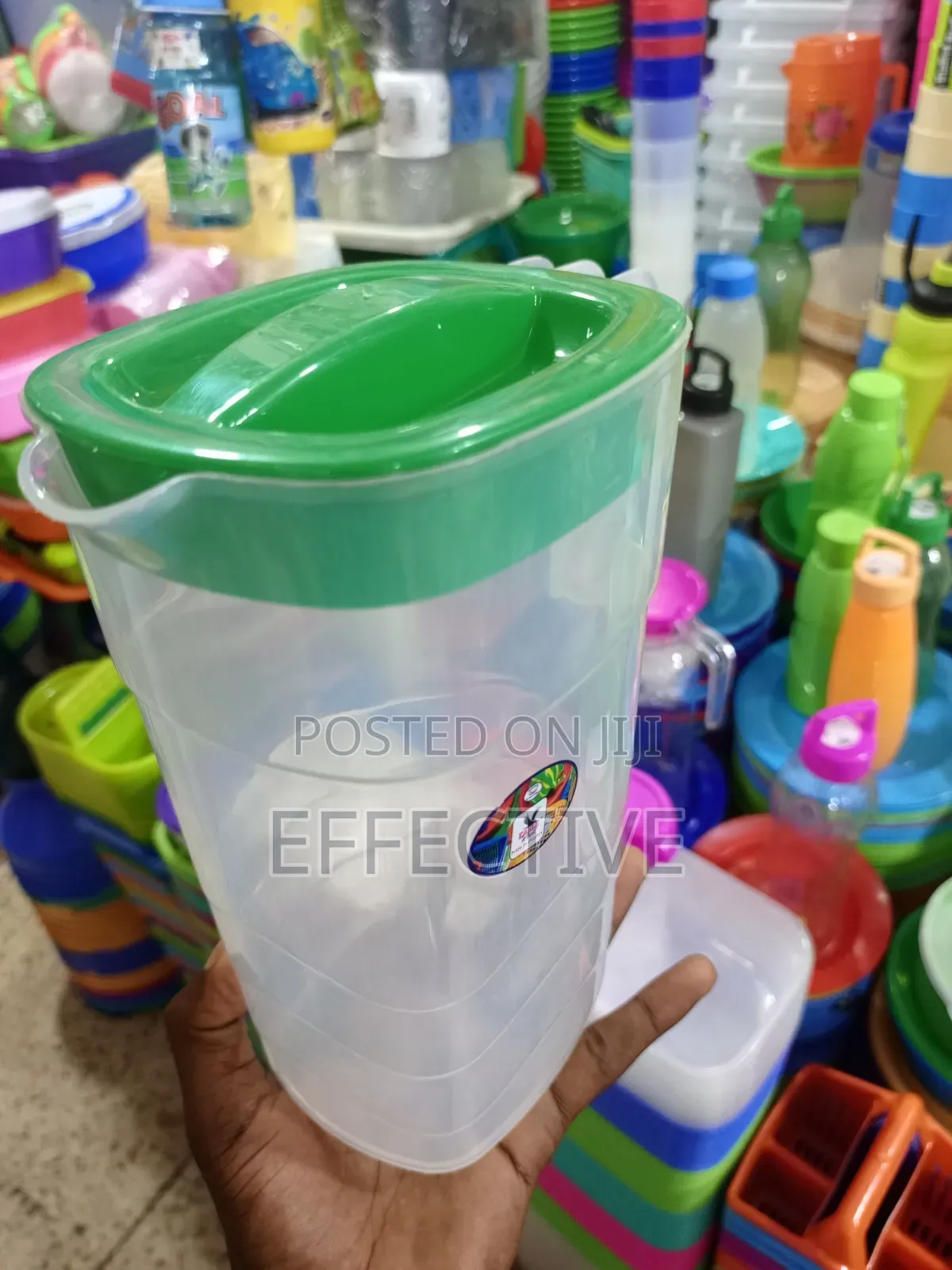 Clear Plastic Beverage Jug