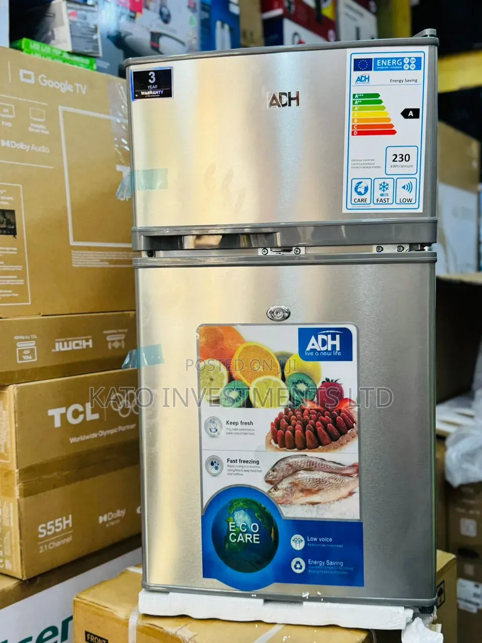 Adh 130litrs Double Door Fridge