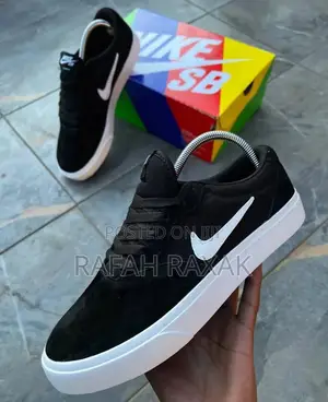 Black Version of Nike Sb Suede Sneakers
