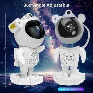 Galaxy Projector Lamp - 360° Adjustable, Remote Control, White