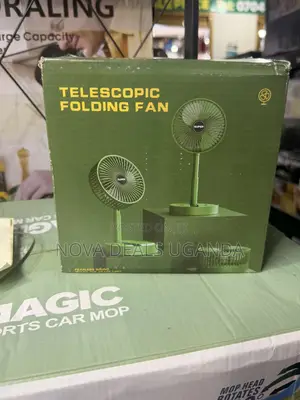 Rechargeable Portable Fan With a Collapsible/Foldable Body:
