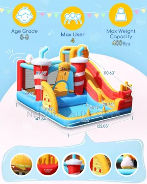 Extra Long Slide Bouncing Castle