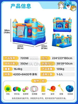 Dr. Dolphin Kids Inflatable Bouncing Castle