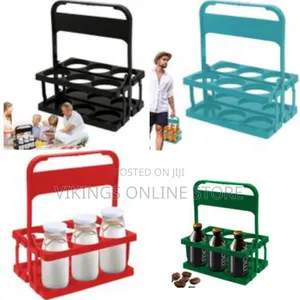 6-Holes Folding Bottle Holder Organizer Stand Bottle Display Cup Holde