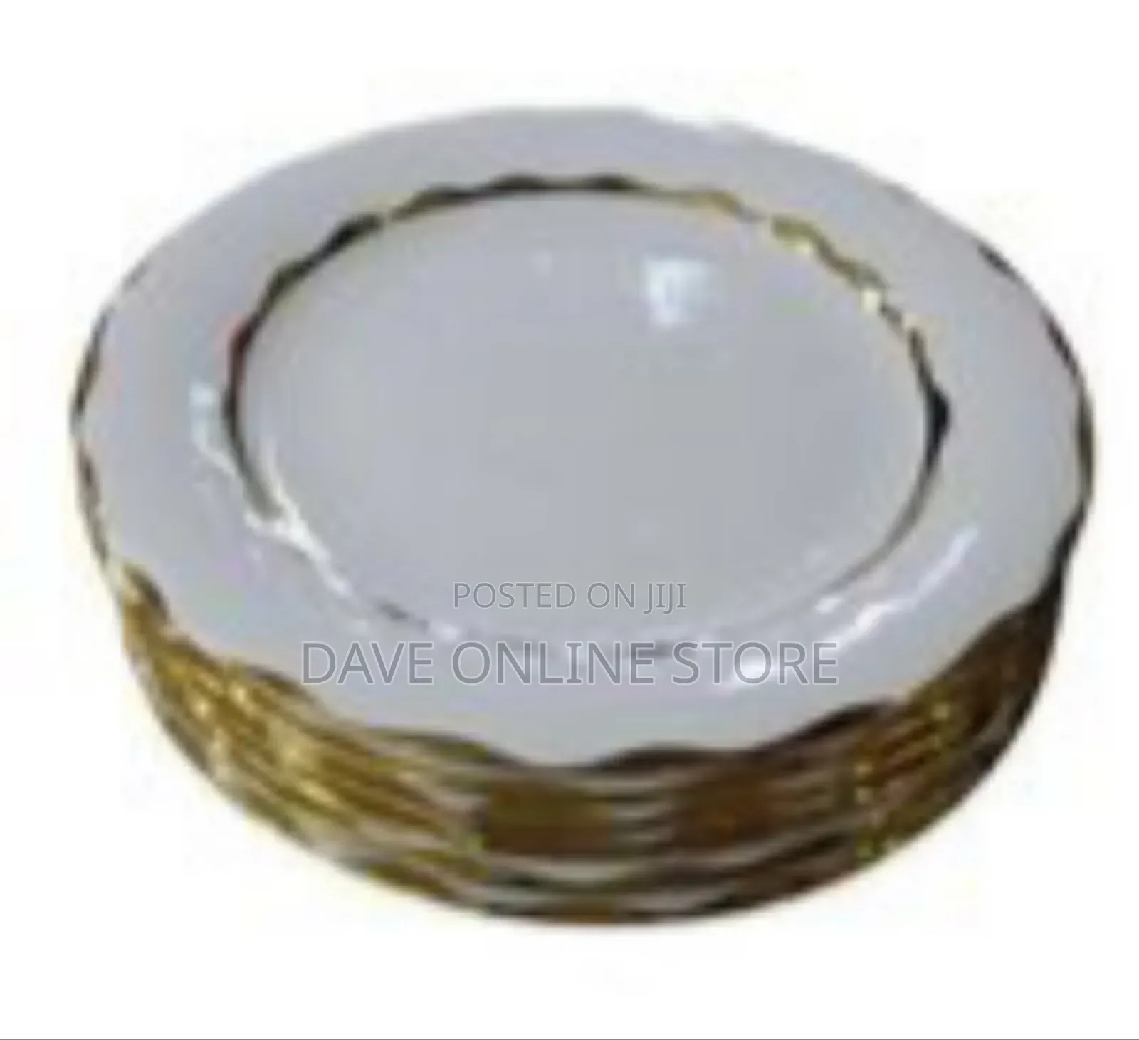 6 Piece Set of Elegant Ceramic Plates