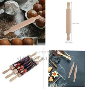 1 Piece of Mini Wooden Donut Rolling Pin for Cooking Baking, Dough