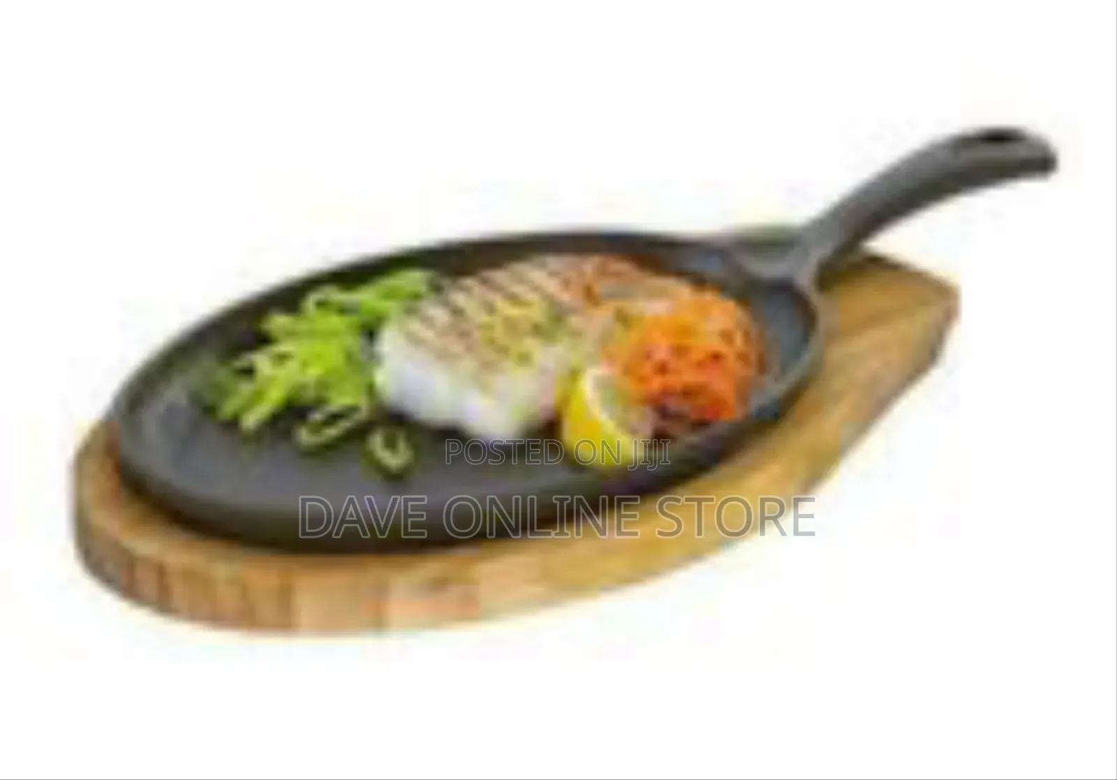 Cast Iron Sizzling Serving Platter