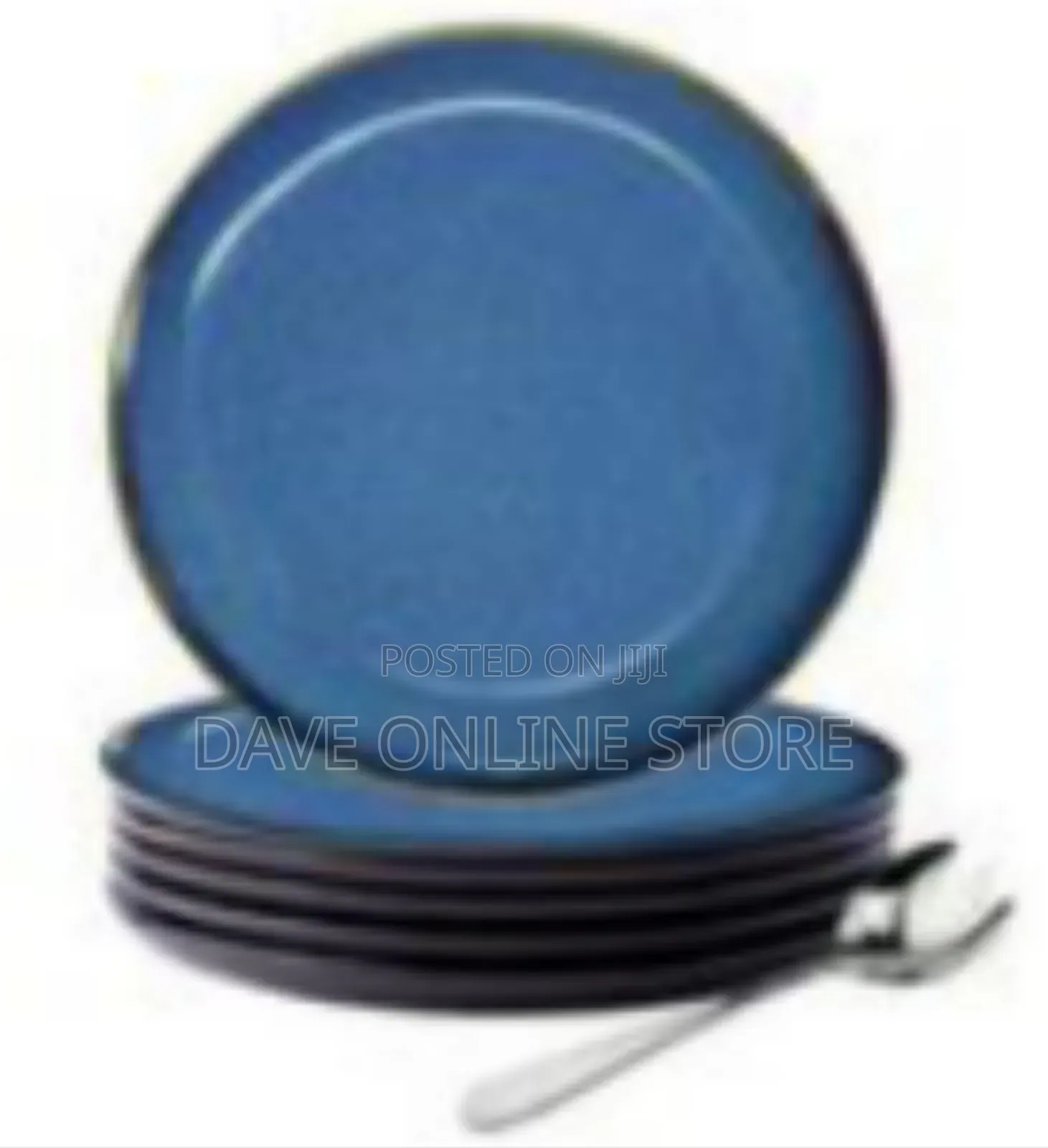 6-Piece Ceramic Dinner/Salad Plate Set