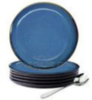 6-Piece Ceramic Dinner/Salad Plate Set
