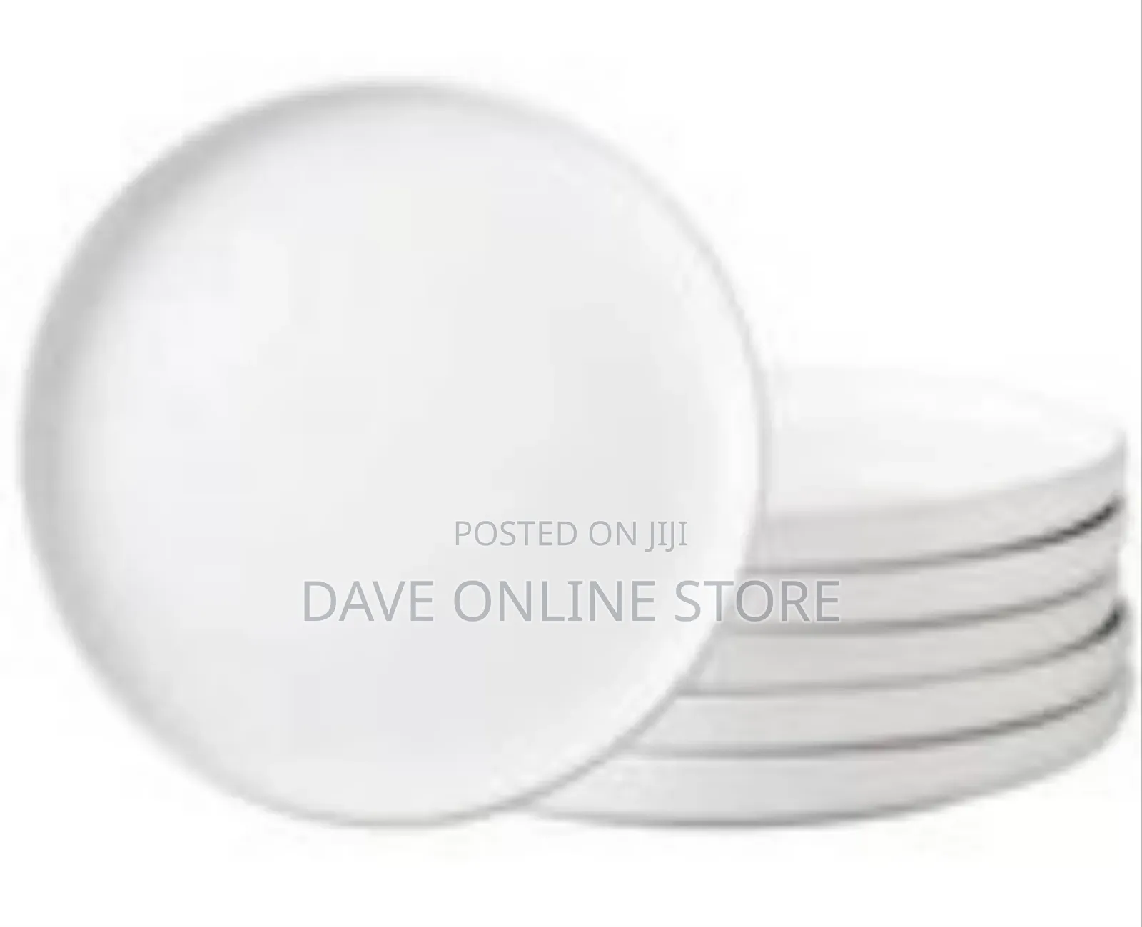 Set of 6 Modern Ceramic Dinner Plates/Serving Platters
