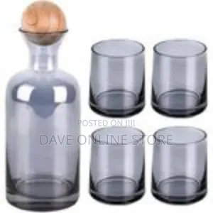 Set of 5 Brosilicate Glass Drinking Tea Glasses