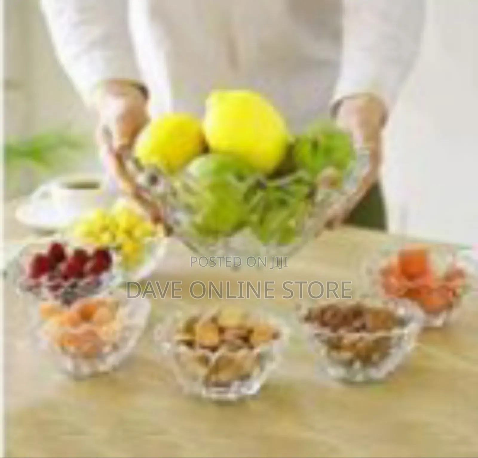 Glass Serving Bowls Set