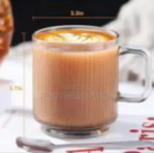 Set of 6 Glass Coffee Mugs