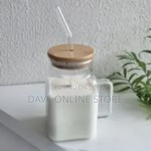 6-Piece Set of Modern Glass Mason Jar Drinking Mugs