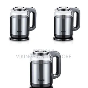 Saachi Electric Glass and Steel Kettle - Multicolor